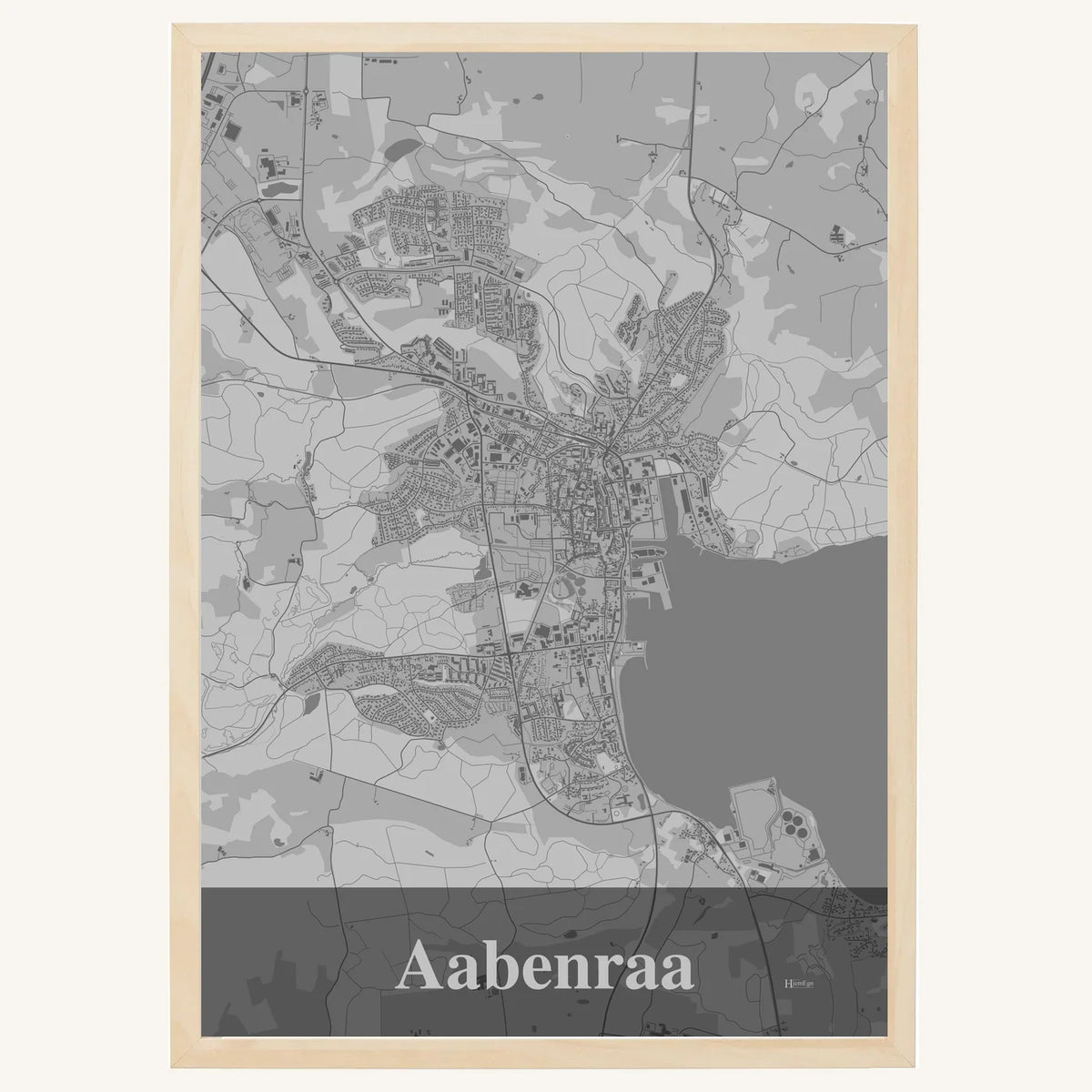 Aabenraa plakat – Firkantet 2026 – Lys pastel grå