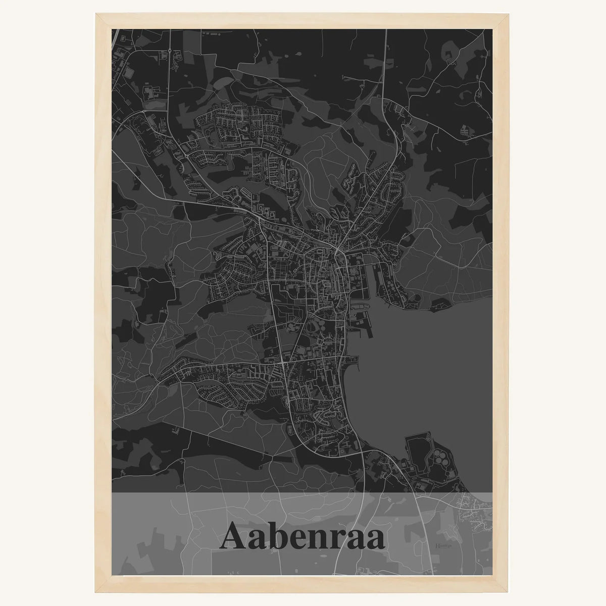Aabenraa plakat – Firkantet 2026 – Mørk grå