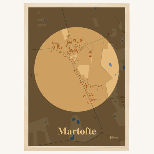 Martofte plakat – Centrum 2026 – Lys pastel brun