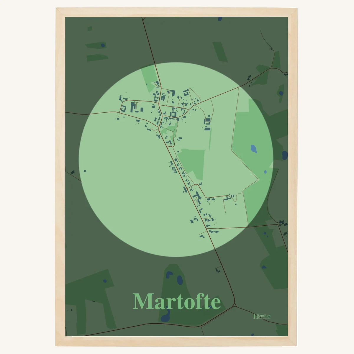 Martofte plakat – Centrum 2026 – Lys pastel grøn