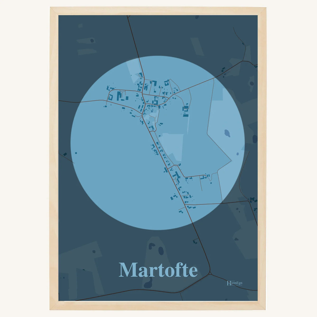 Martofte plakat – Centrum 2026 – Lys pastel blå