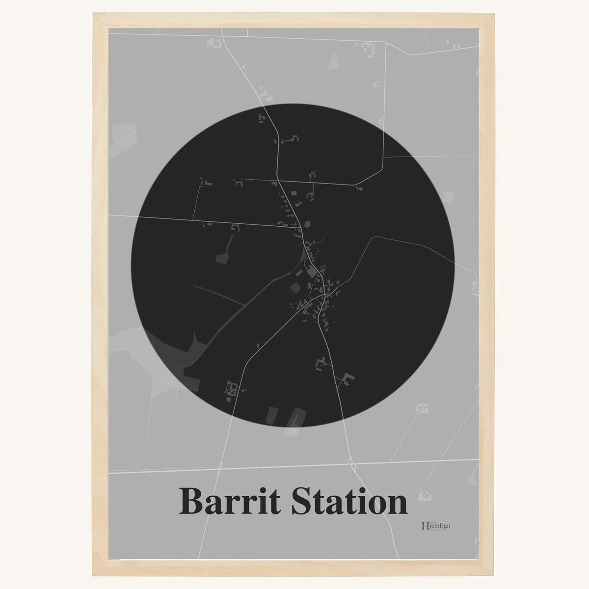 Barrit Station plakat – Centrum 2026 – Mørk grå