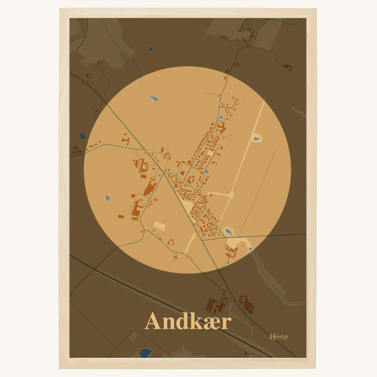Andkær plakat – Centrum 2026 – Lys pastel brun