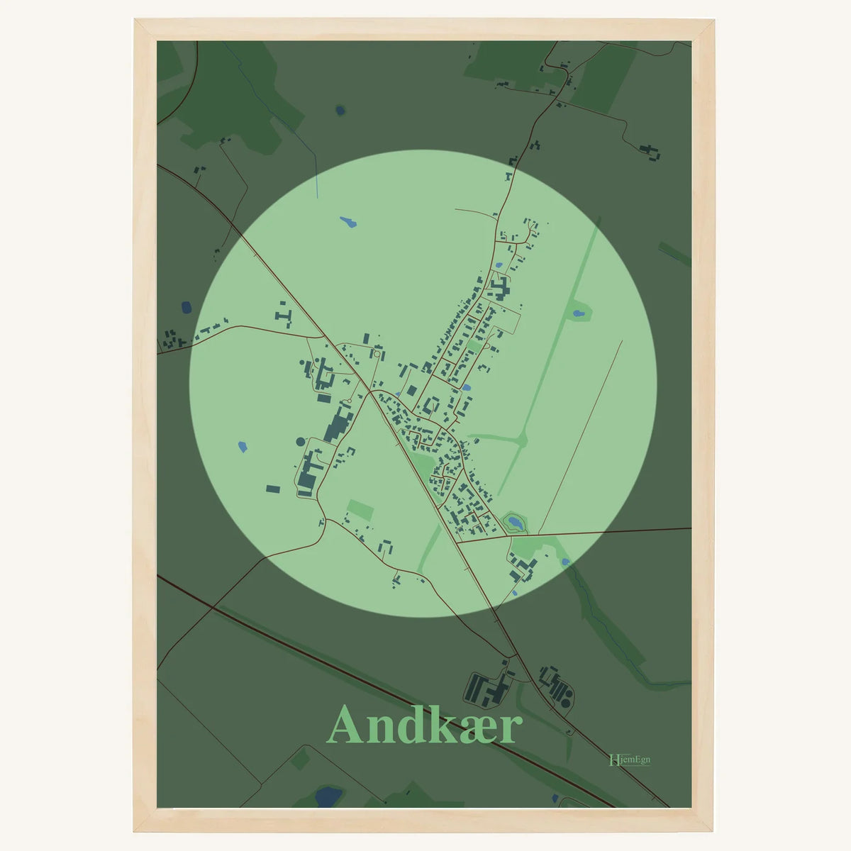 Andkær plakat – Centrum 2026 – Lys pastel grøn