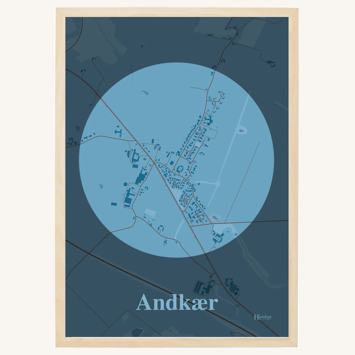 Andkær plakat – Centrum 2026 – Lys pastel blå