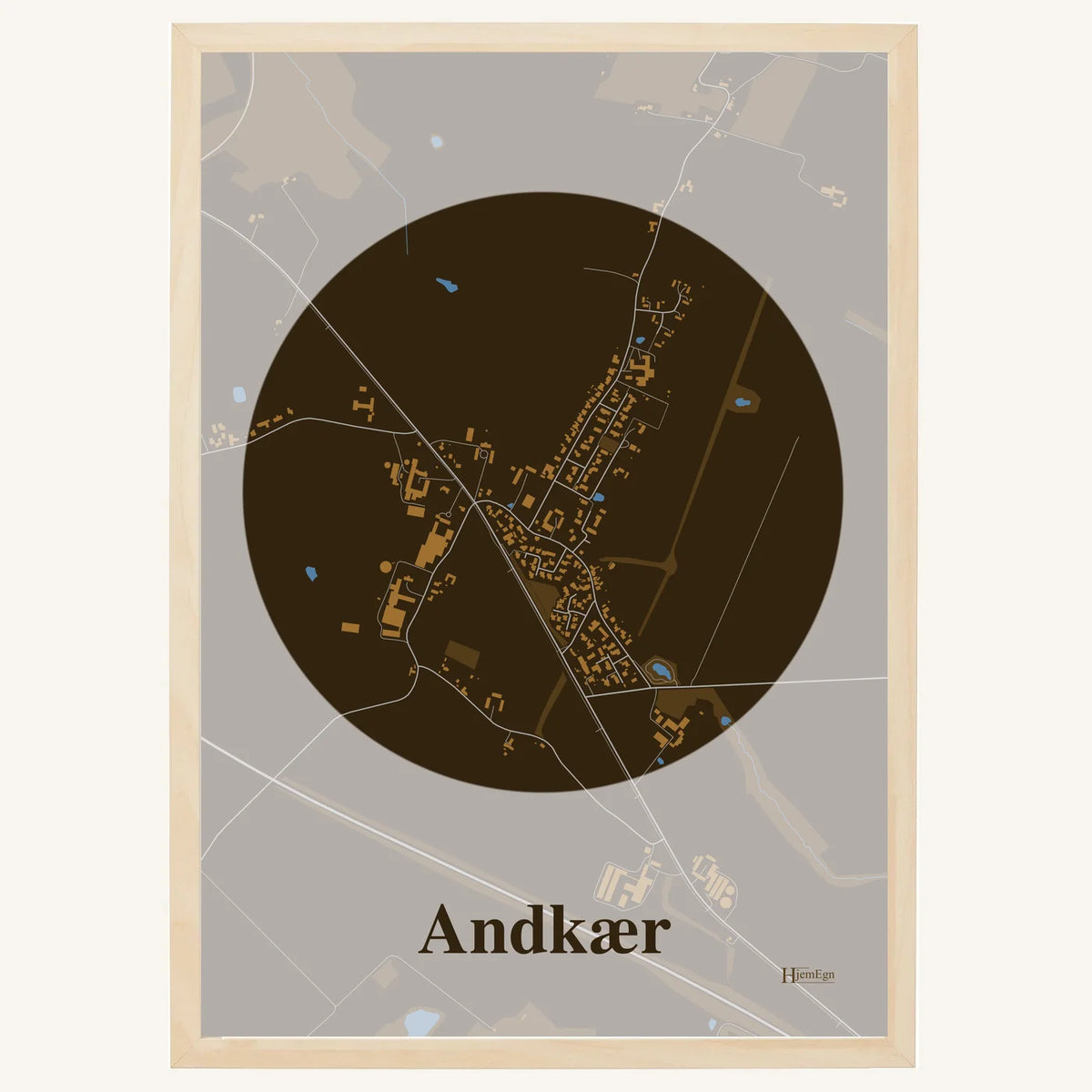 Andkær plakat – Centrum 2026 – Mørk brun