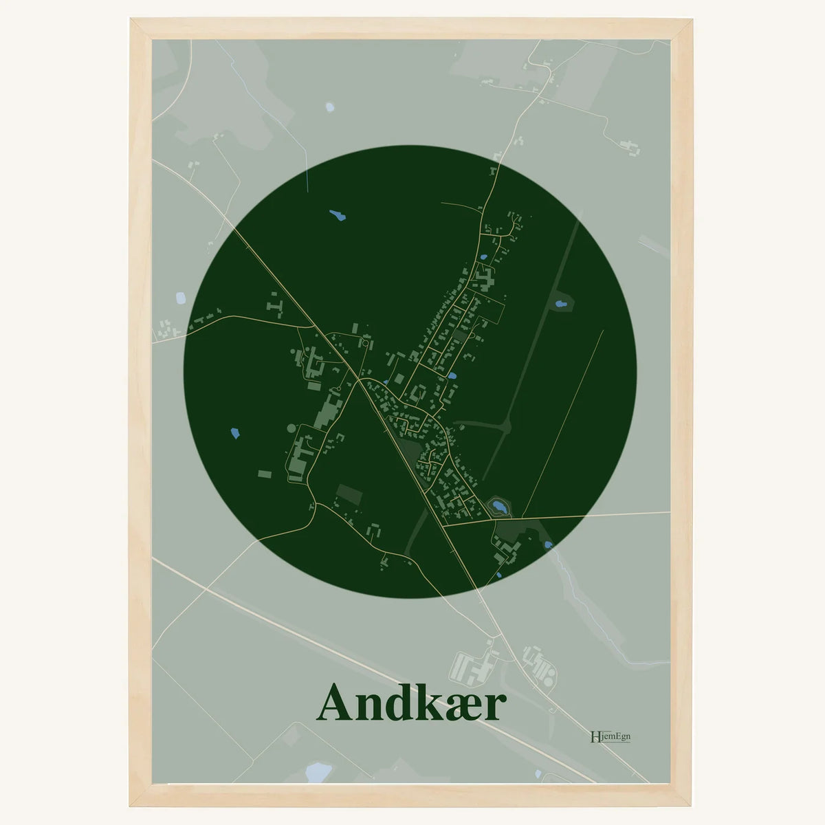 Andkær plakat – Centrum 2026 – Mørk grøn