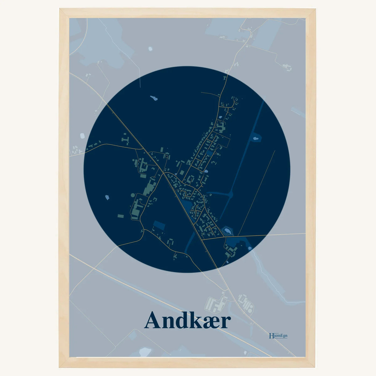 Andkær plakat – Centrum 2026 – Mørk blå