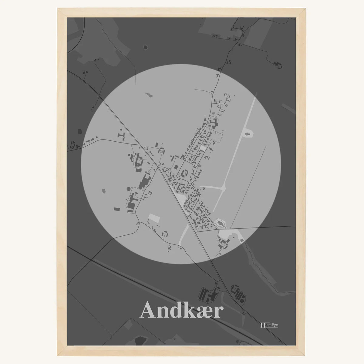 Andkær plakat – Centrum 2026 – Lys pastel grå