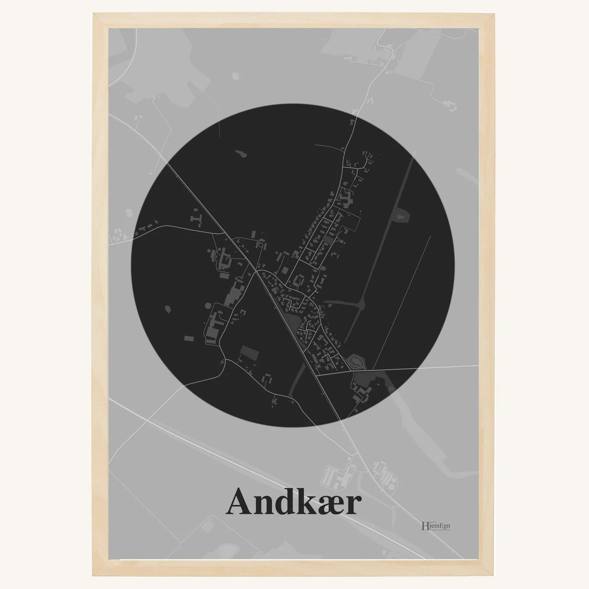 Andkær plakat – Centrum 2026 – Mørk grå