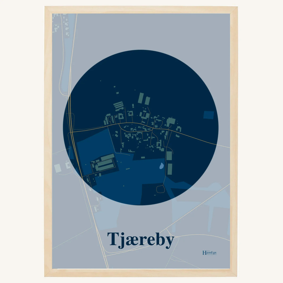 Tjæreby plakat – Centrum 2026 – Mørk blå