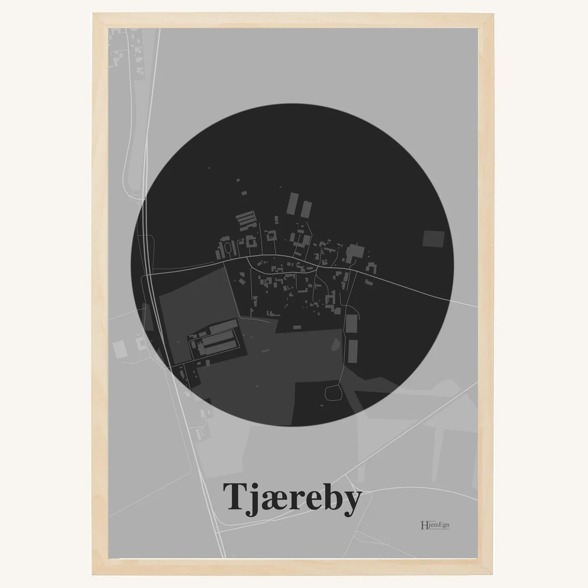 Tjæreby plakat – Centrum 2026 – Mørk grå