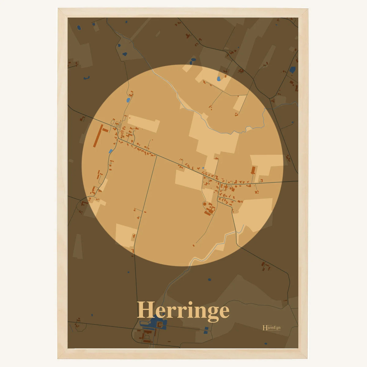 Herringe plakat – Centrum 2026 – Lys pastel brun