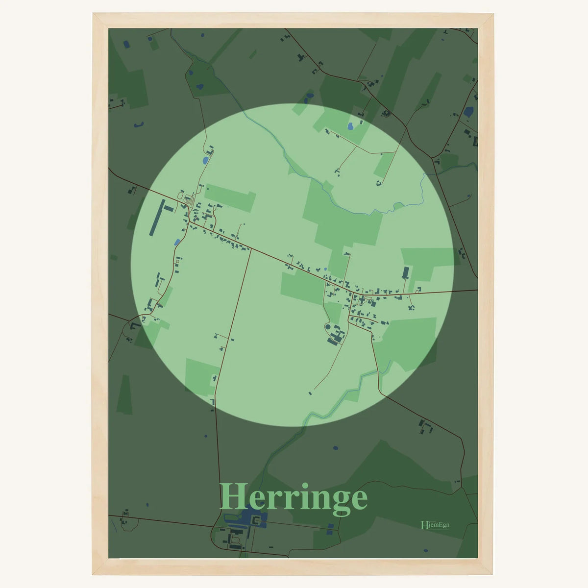 Herringe plakat – Centrum 2026 – Lys pastel grøn