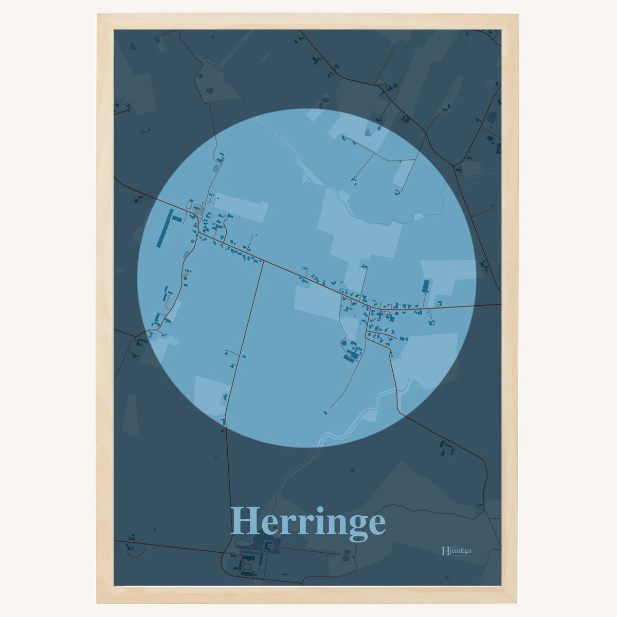 Herringe plakat – Centrum 2026 – Lys pastel blå