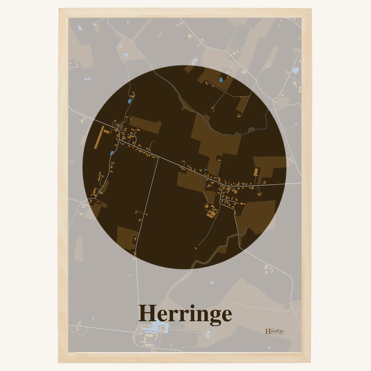 Herringe plakat – Centrum 2026 – Mørk brun