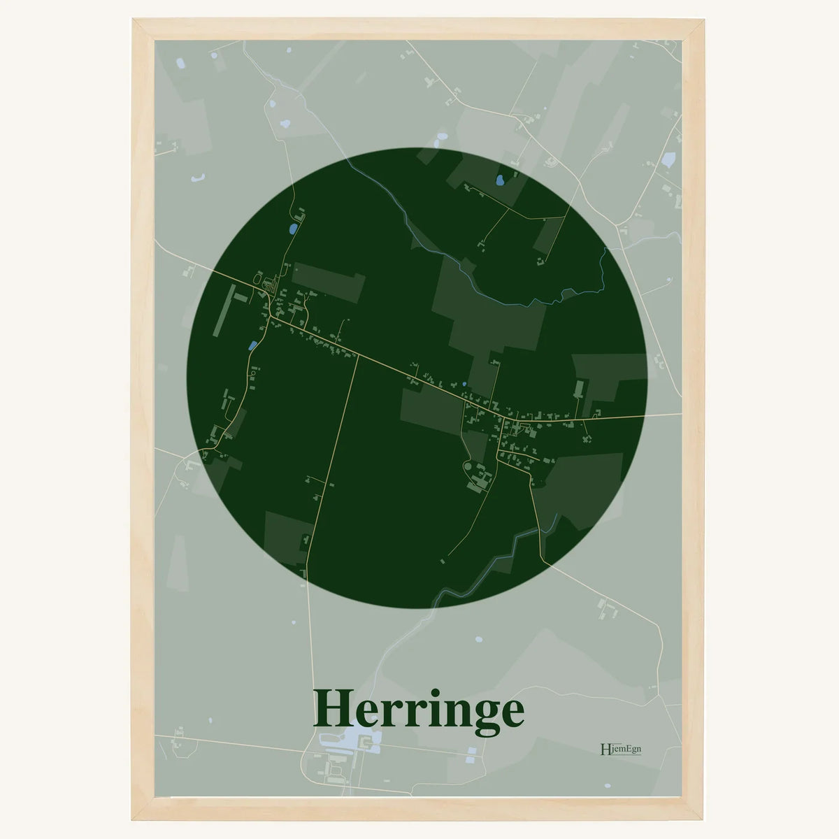Herringe plakat – Centrum 2026 – Mørk grøn