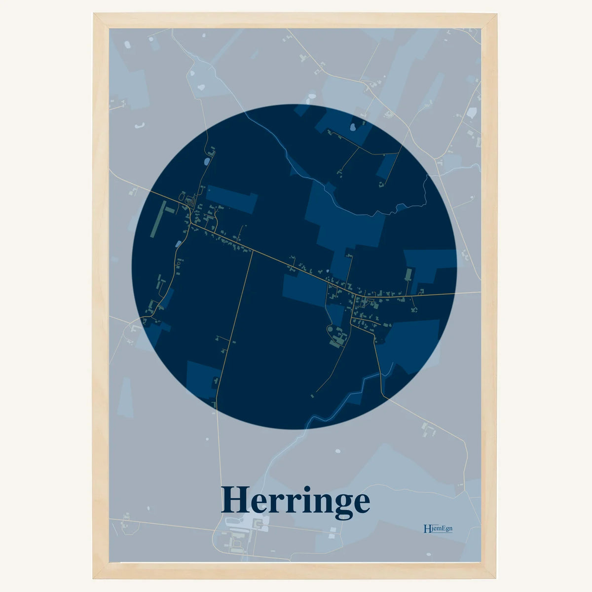 Herringe plakat – Centrum 2026 – Mørk blå