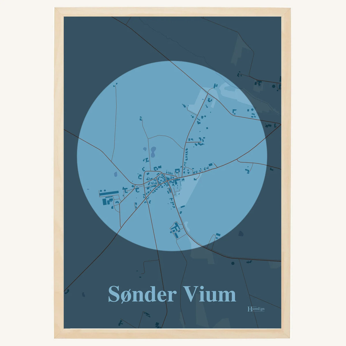 Sønder Vium plakat – Centrum 2026 – Lys pastel blå