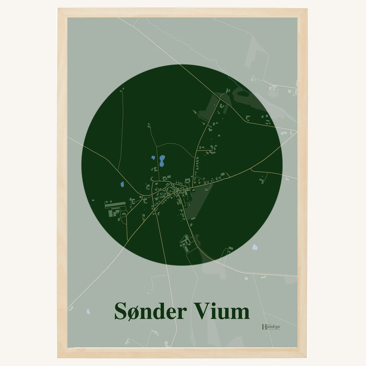 Sønder Vium plakat – Centrum 2026 – Mørk grøn