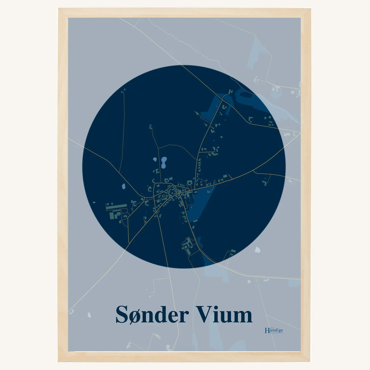 Sønder Vium plakat – Centrum 2026 – Mørk blå