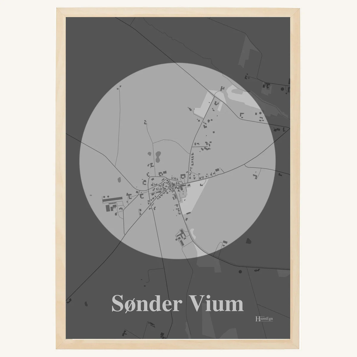 Sønder Vium plakat – Centrum 2026 – Lys pastel grå