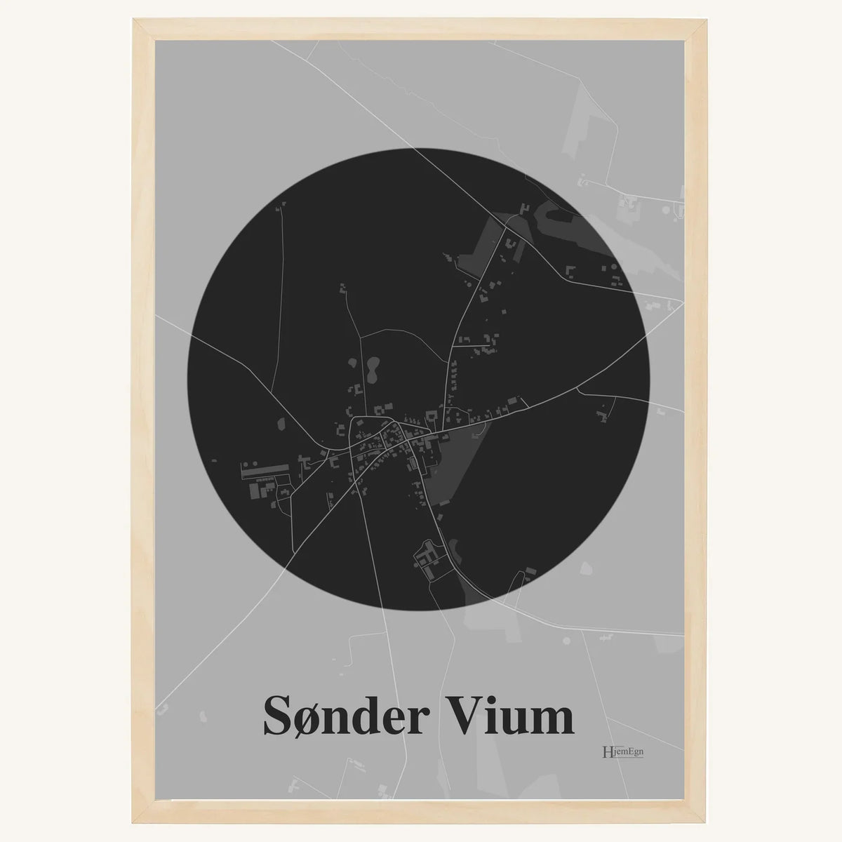 Sønder Vium plakat – Centrum 2026 – Mørk grå