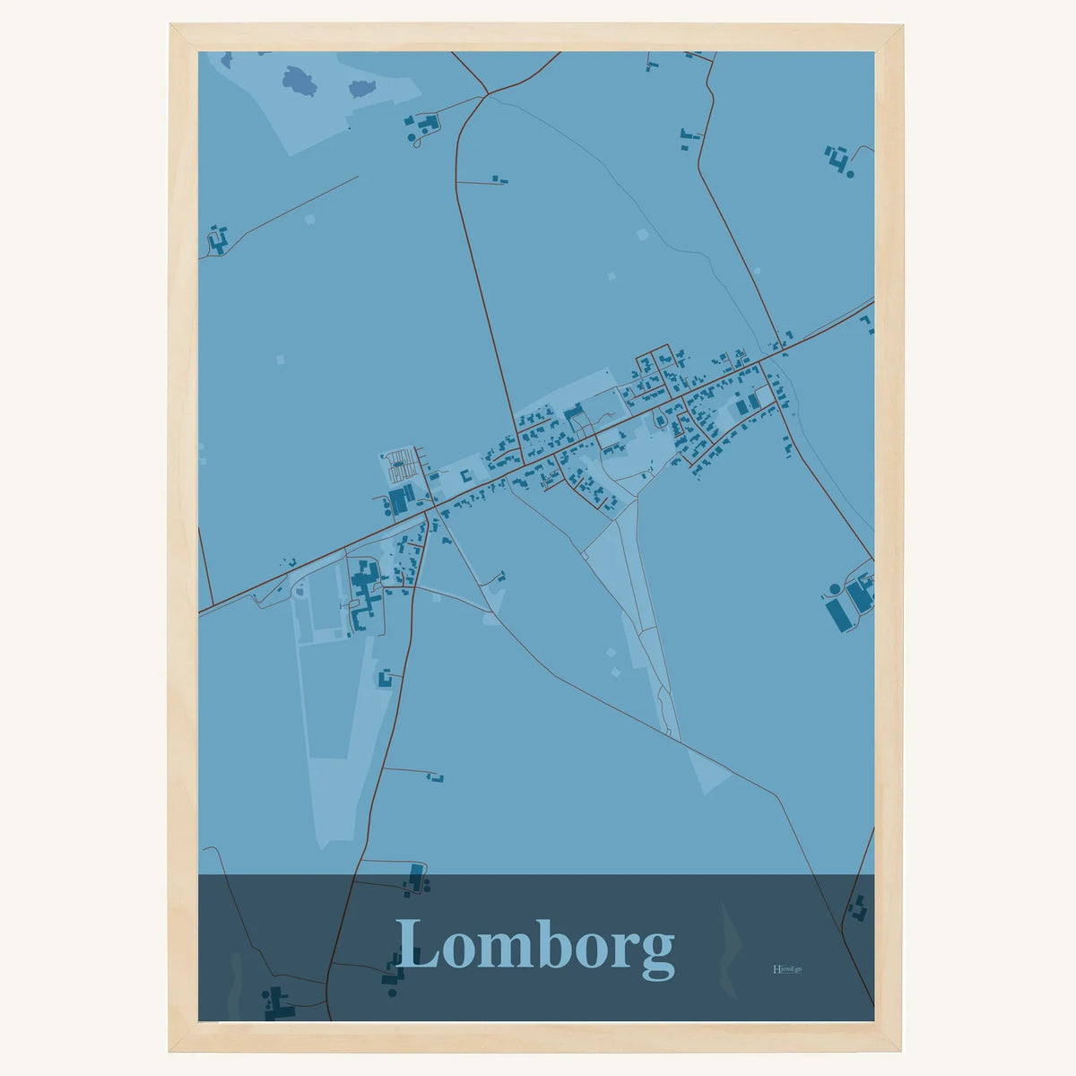 Lomborg plakat – Firkantet 2026 – Lys pastel blå