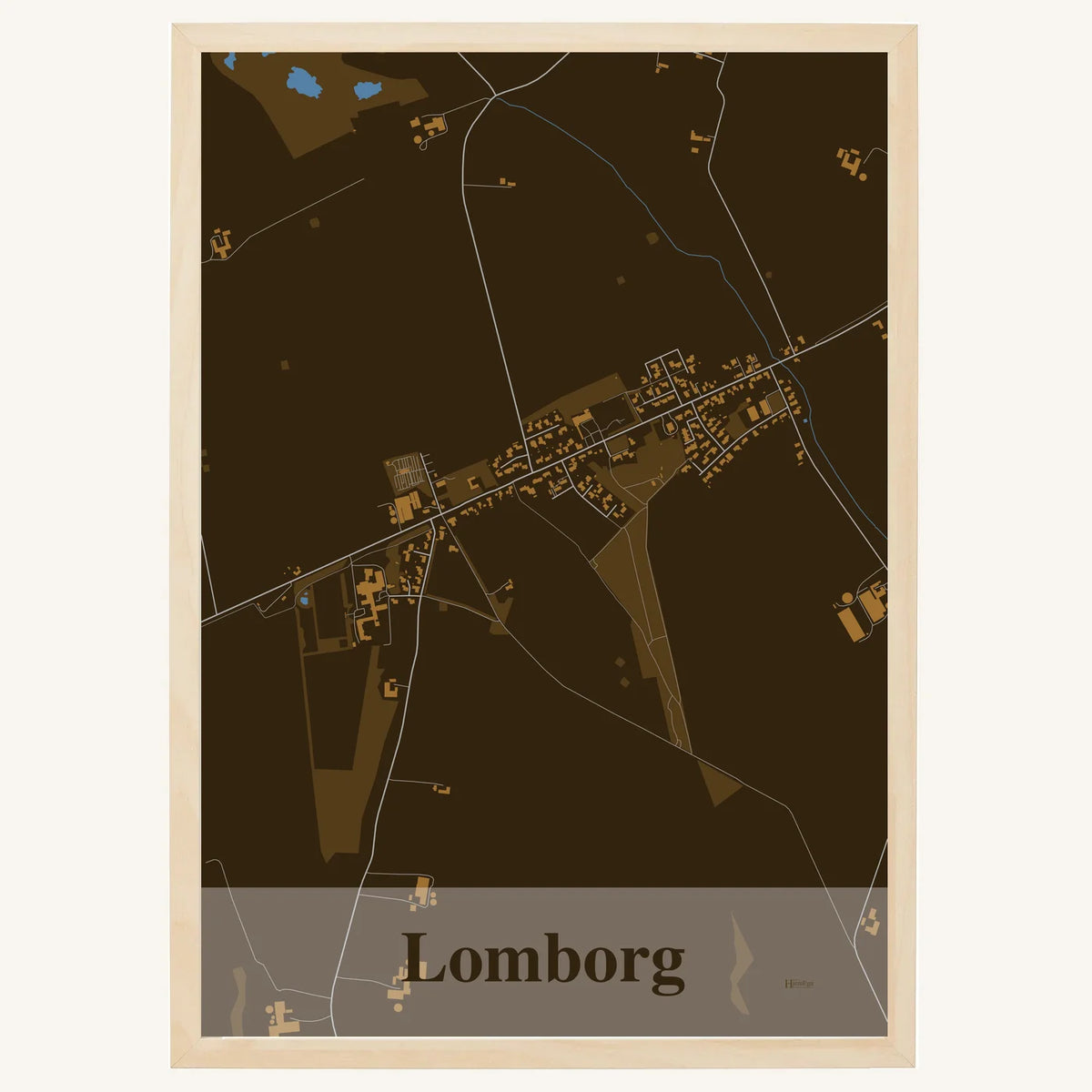 Lomborg plakat – Firkantet 2026 – Mørk brun