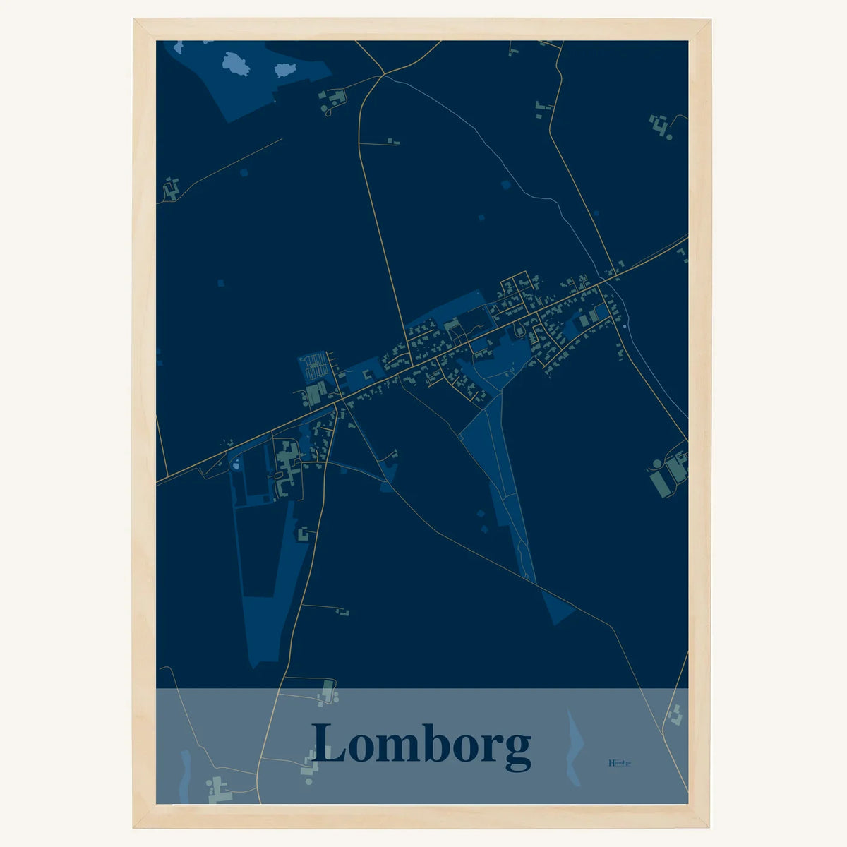 Lomborg plakat – Firkantet 2026 – Mørk blå
