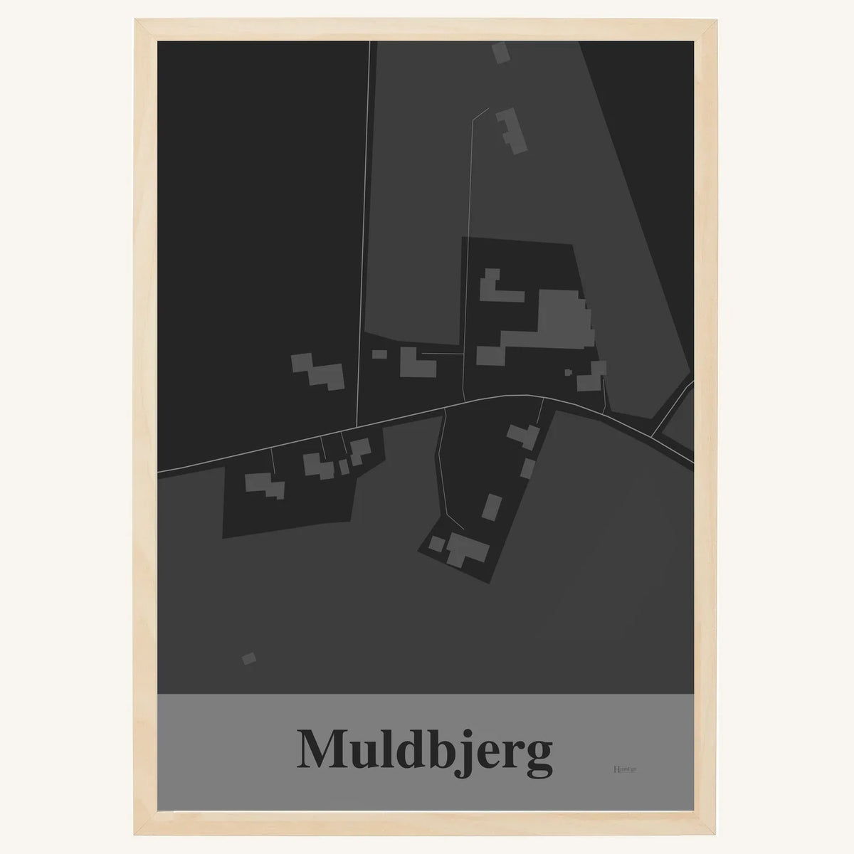 Muldbjerg plakat – Firkantet 2026 – Mørk grå