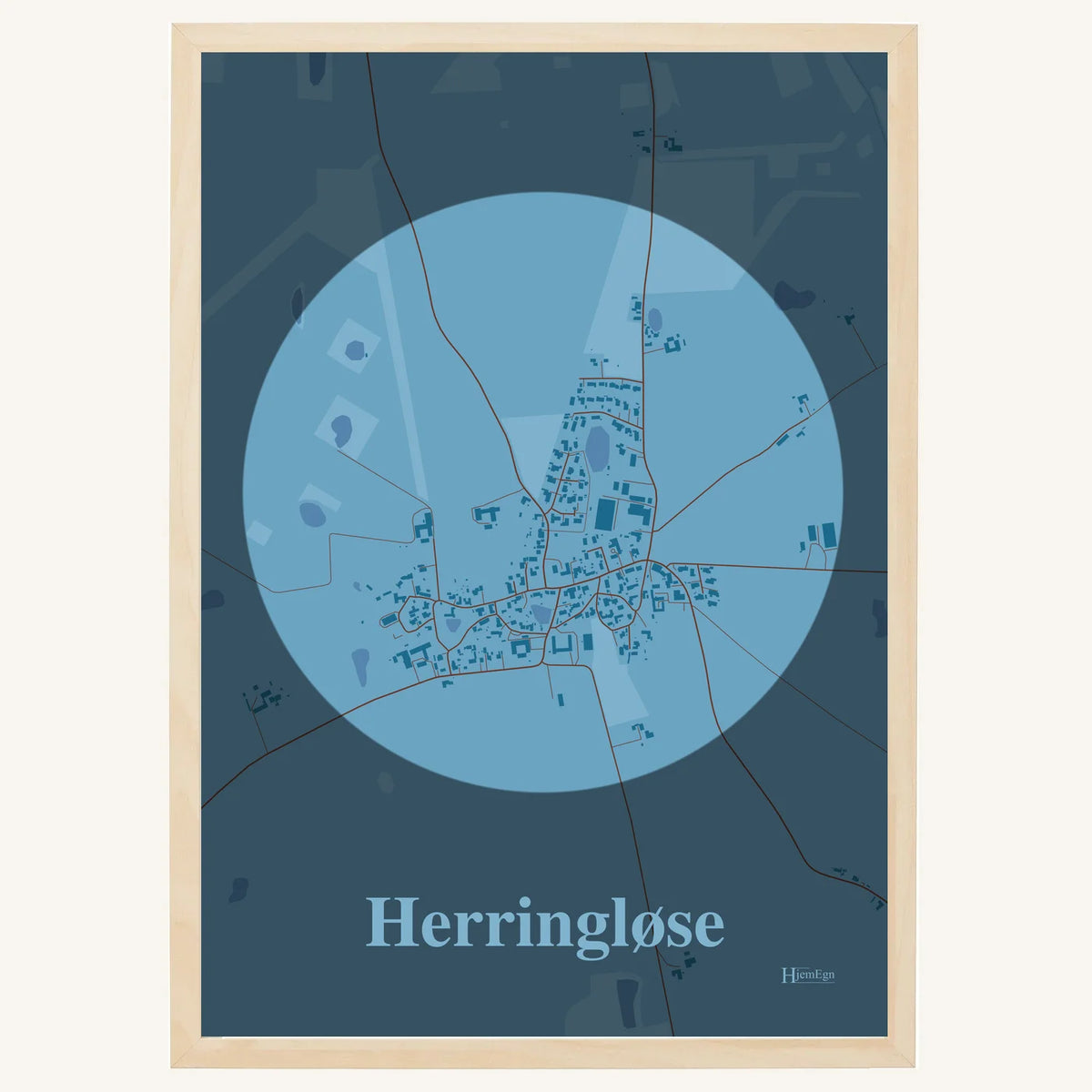 Herringløse plakat – Centrum 2026 – Lys pastel blå