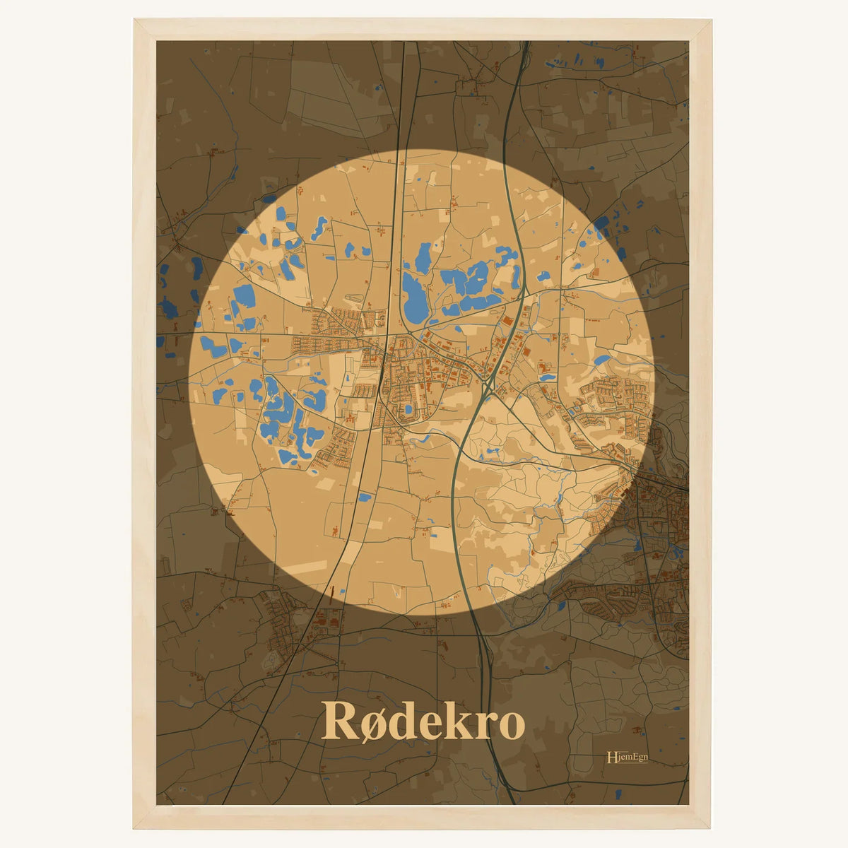 Rødekro plakat – Centrum 2026 – Lys pastel brun