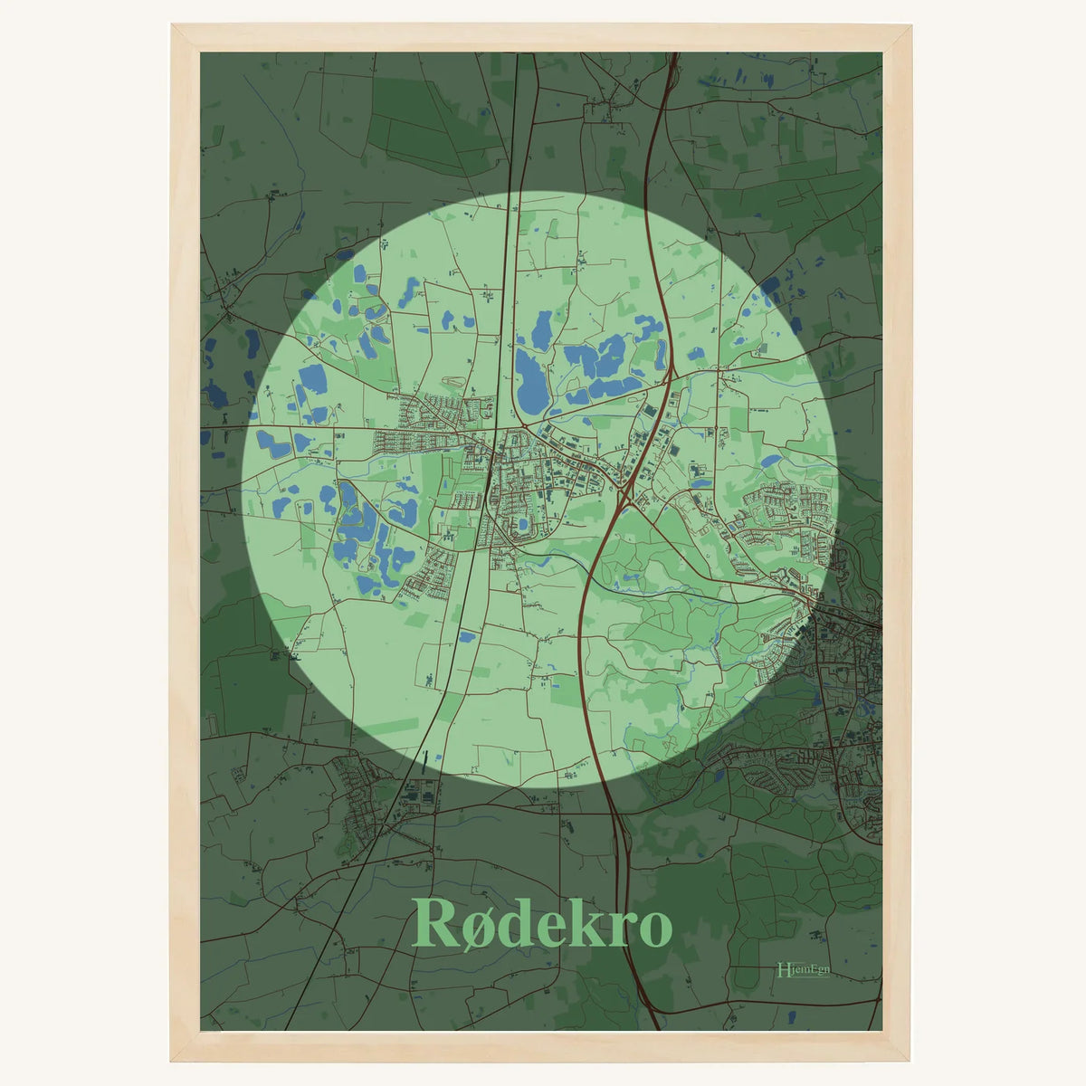 Rødekro plakat – Centrum 2026 – Lys pastel grøn
