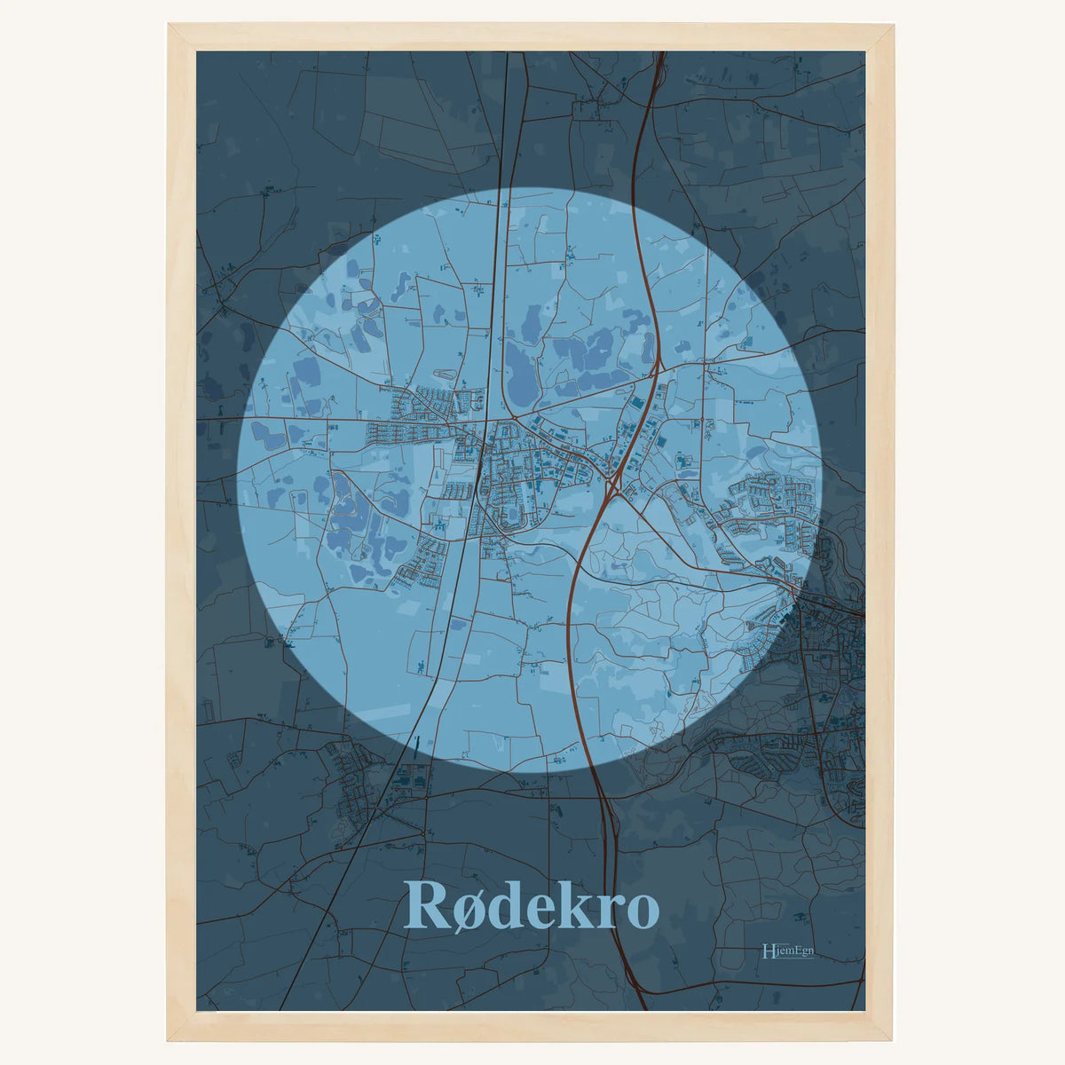 Rødekro plakat – Centrum 2026 – Lys pastel blå