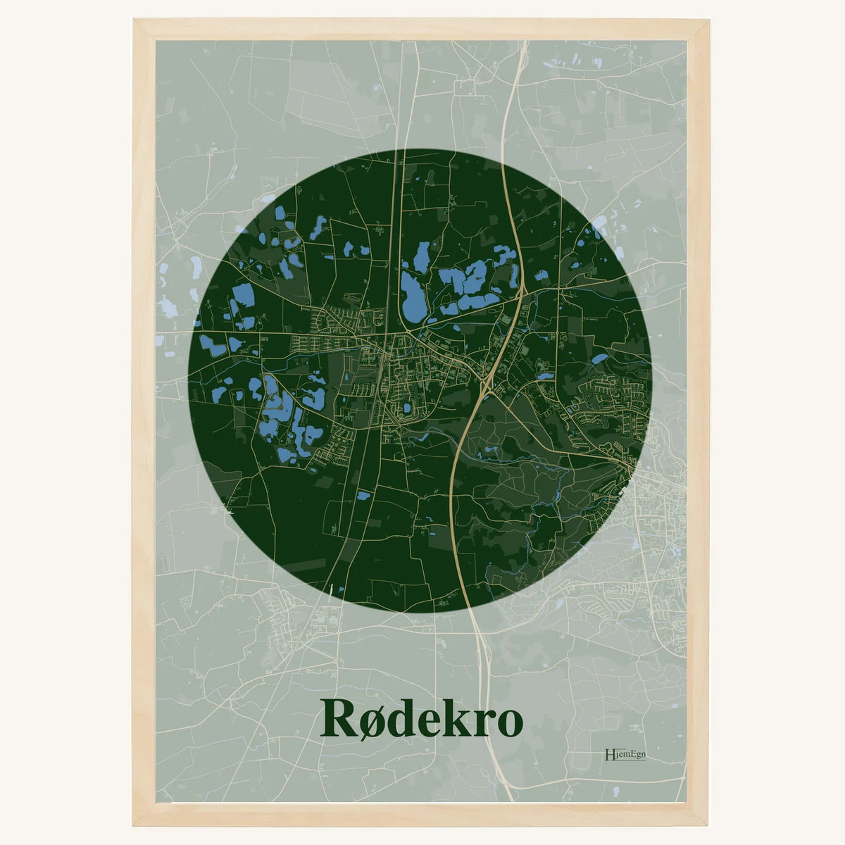 Rødekro plakat – Centrum 2026 – Mørk grøn