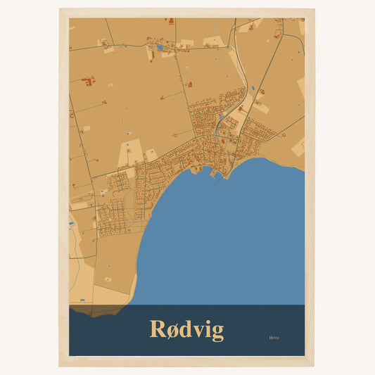 Rødvig Plakat – Lys pastel brun
