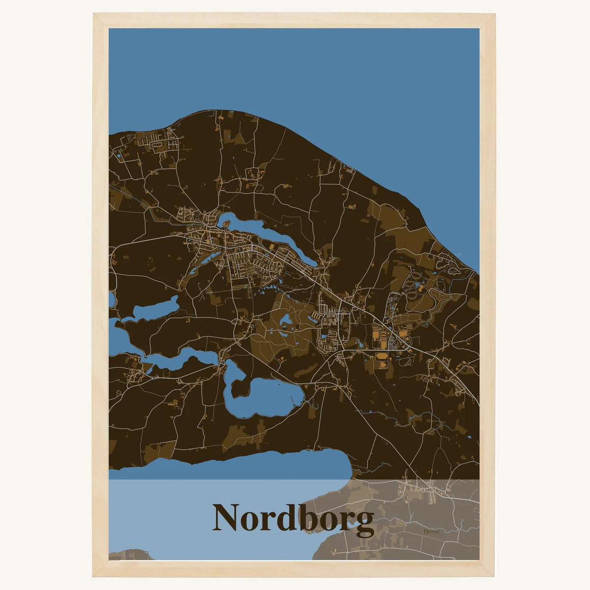 Nordborg plakat – Firkantet 2026 – Mørk brun