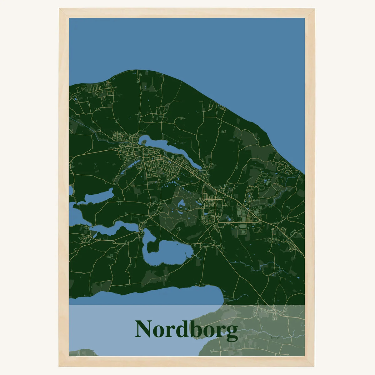 Nordborg plakat – Firkantet 2026 – Mørk grøn