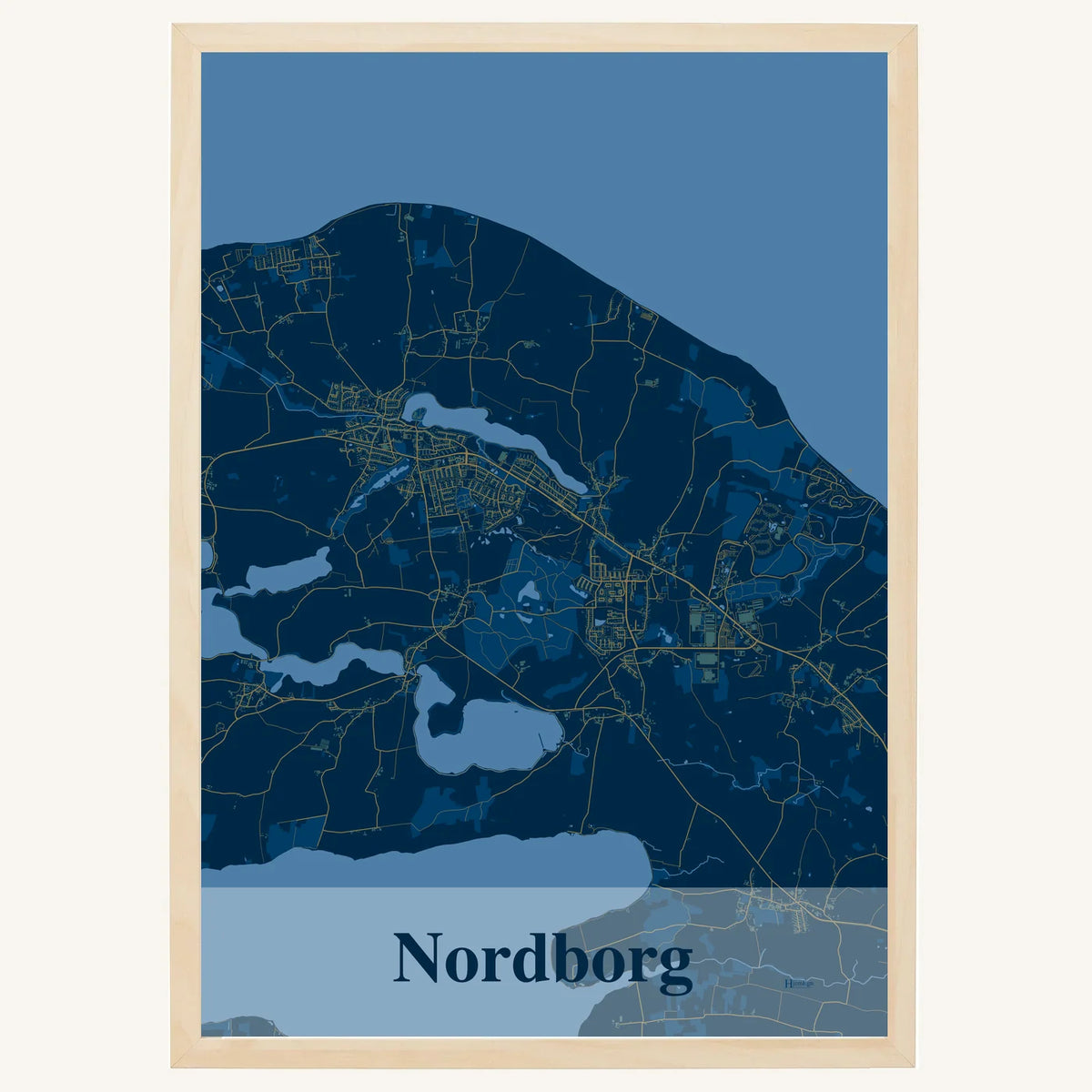 Nordborg plakat – Firkantet 2026 – Mørk blå