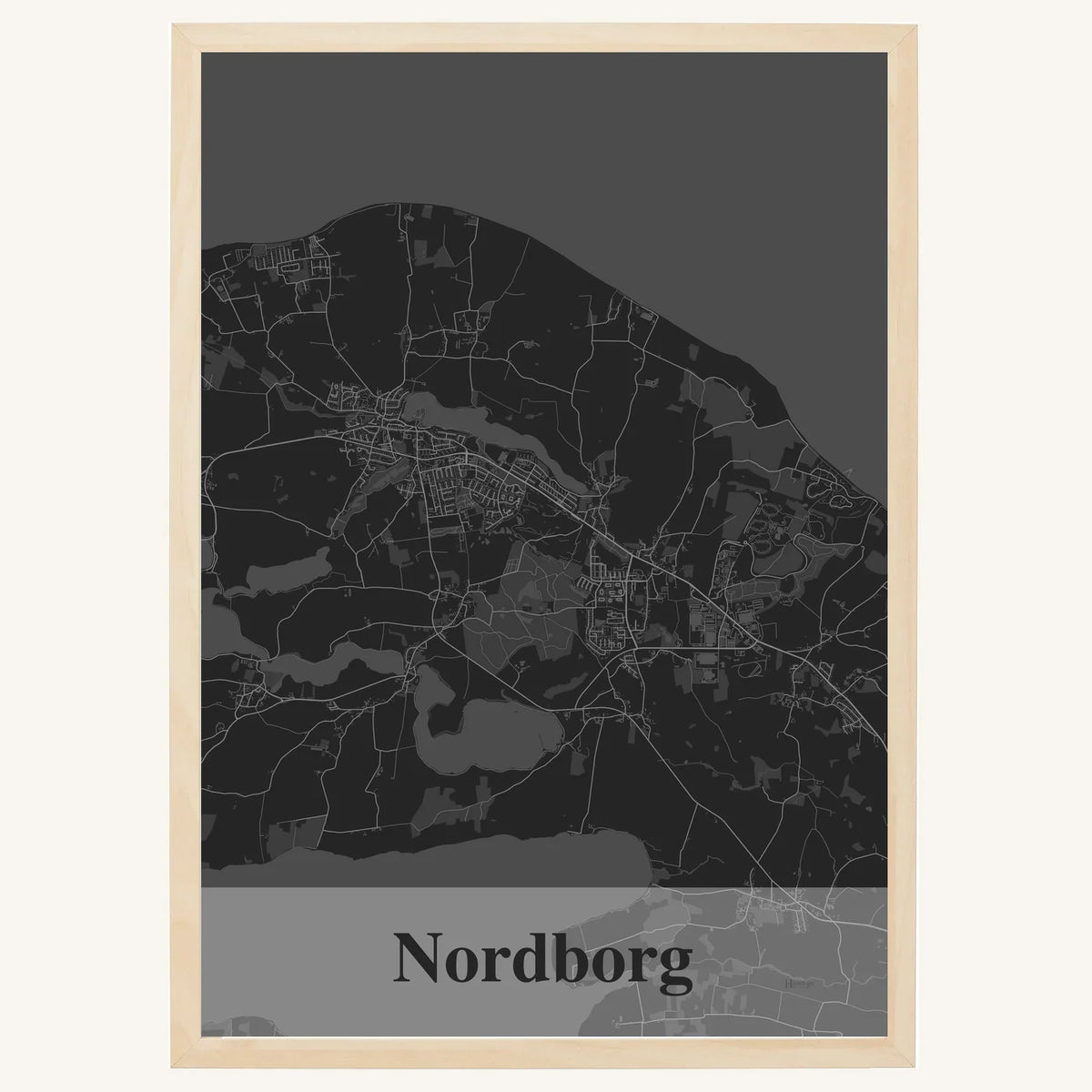 Nordborg plakat – Firkantet 2026 – Mørk grå