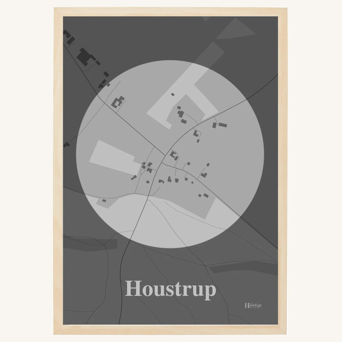 Houstrup plakat – Centrum 2026 – Lys pastel grå