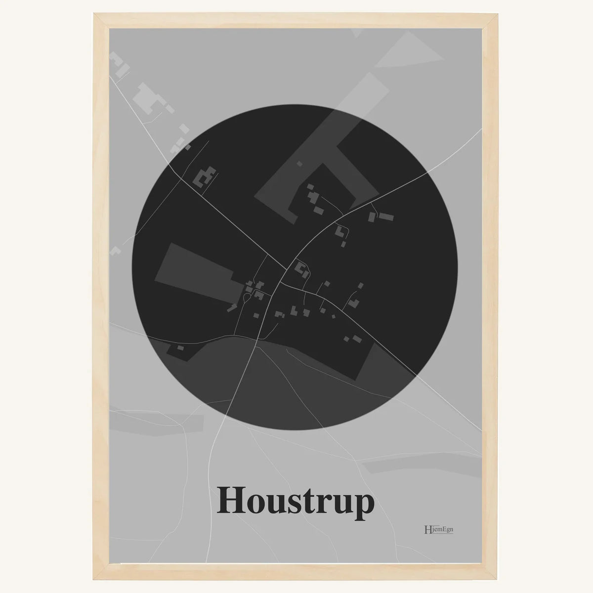 Houstrup plakat – Centrum 2026 – Mørk grå