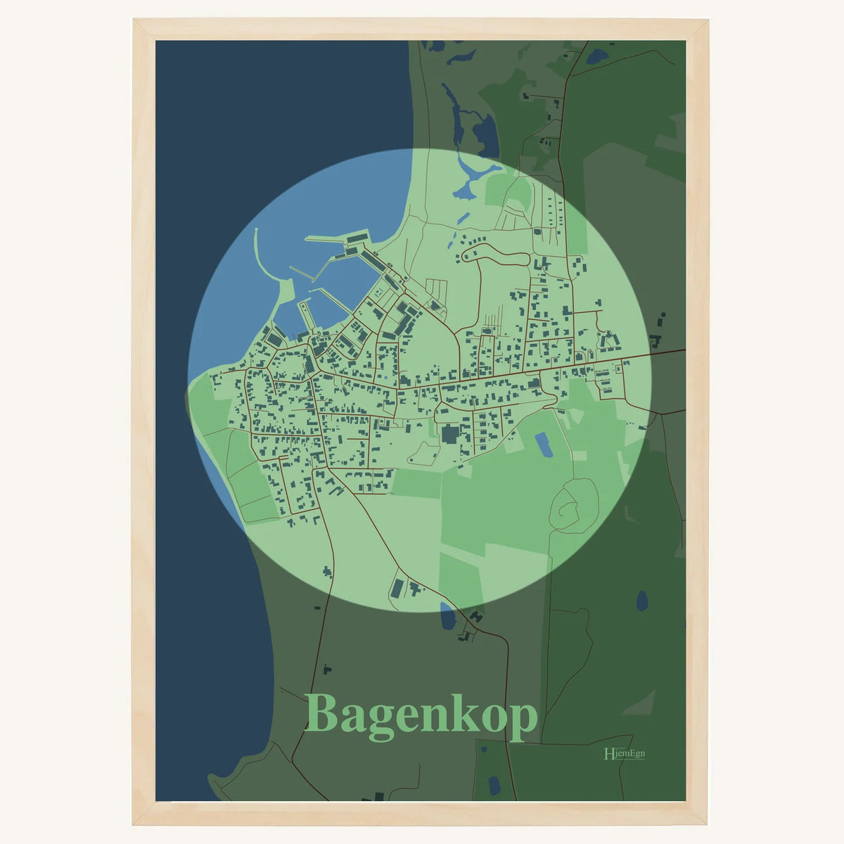 Bagenkop plakat – Centrum 2026 – Lys pastel grøn