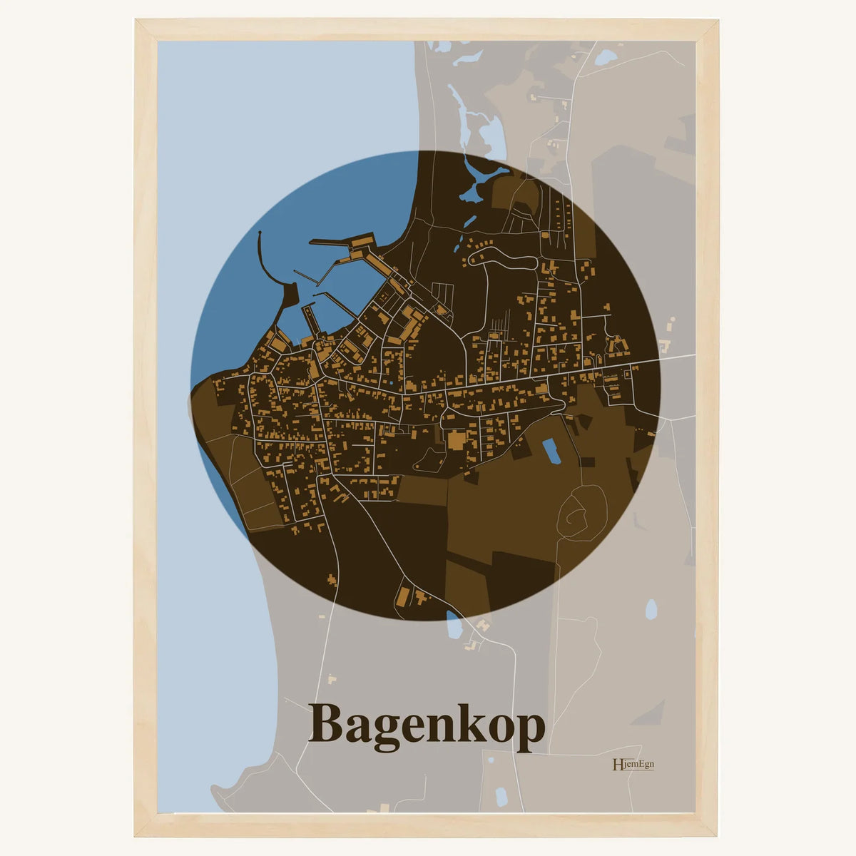 Bagenkop plakat – Centrum 2026 – Mørk brun