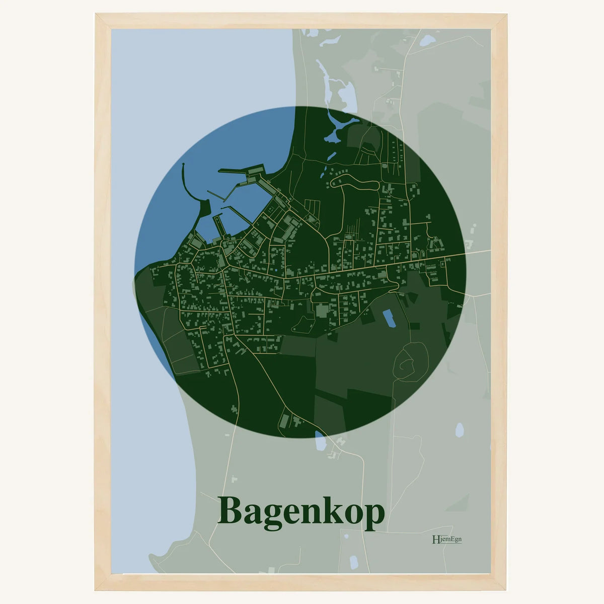Bagenkop plakat – Centrum 2026 – Mørk grøn