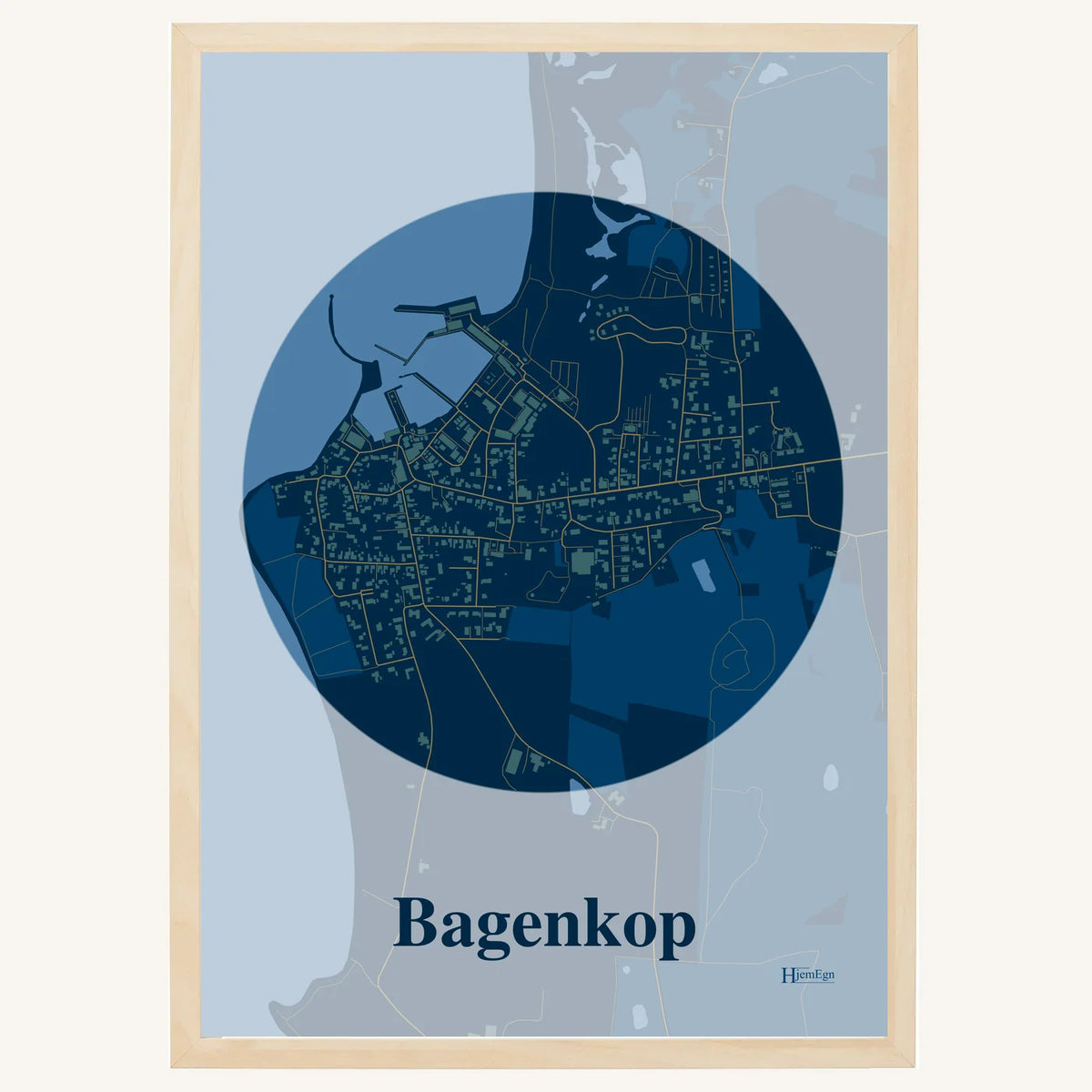 Bagenkop plakat – Centrum 2026 – Mørk blå