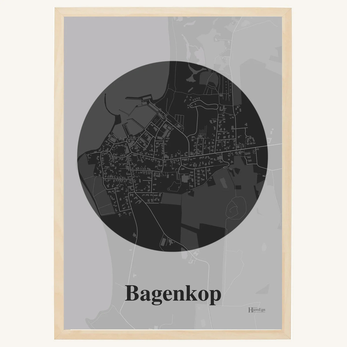 Bagenkop plakat – Centrum 2026 – Mørk grå