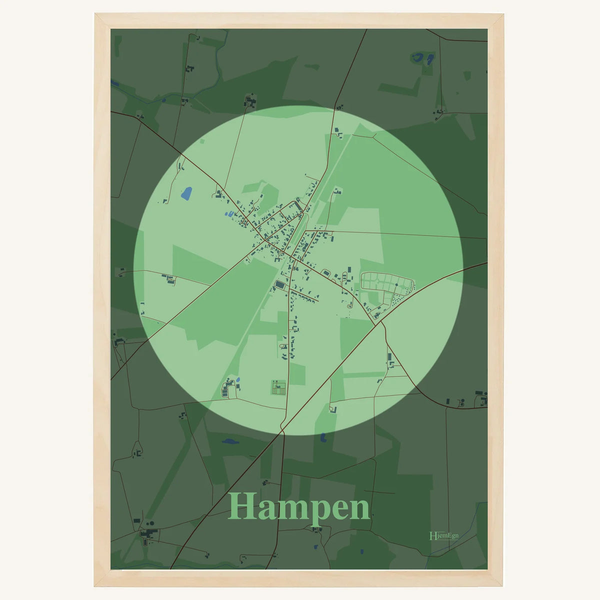 Hampen plakat – Centrum 2026 – Lys pastel grøn