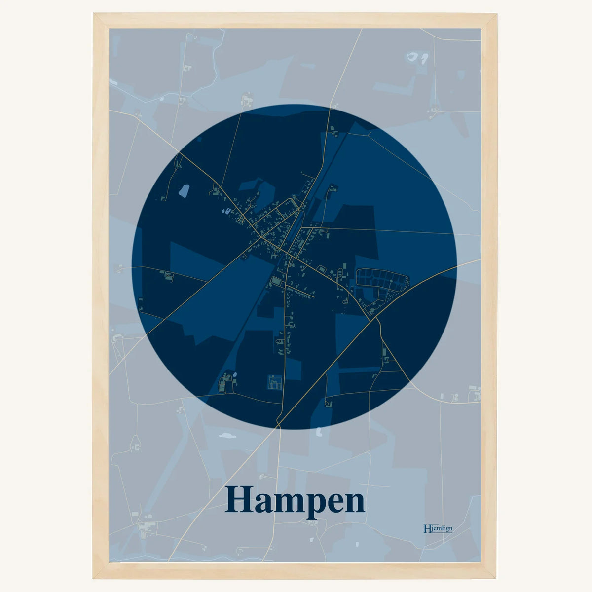 Hampen plakat – Centrum 2026 – Mørk blå